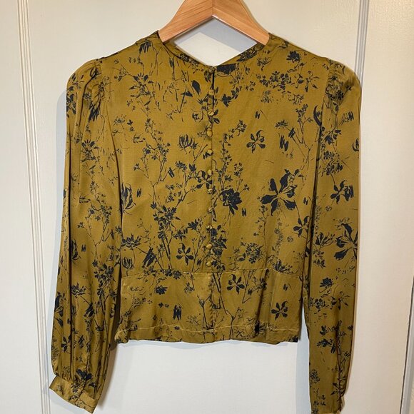 Soeur Lulu Ruched Viscose Blouse EU Sz 26 LIKE NEW - Picture 3 of 6